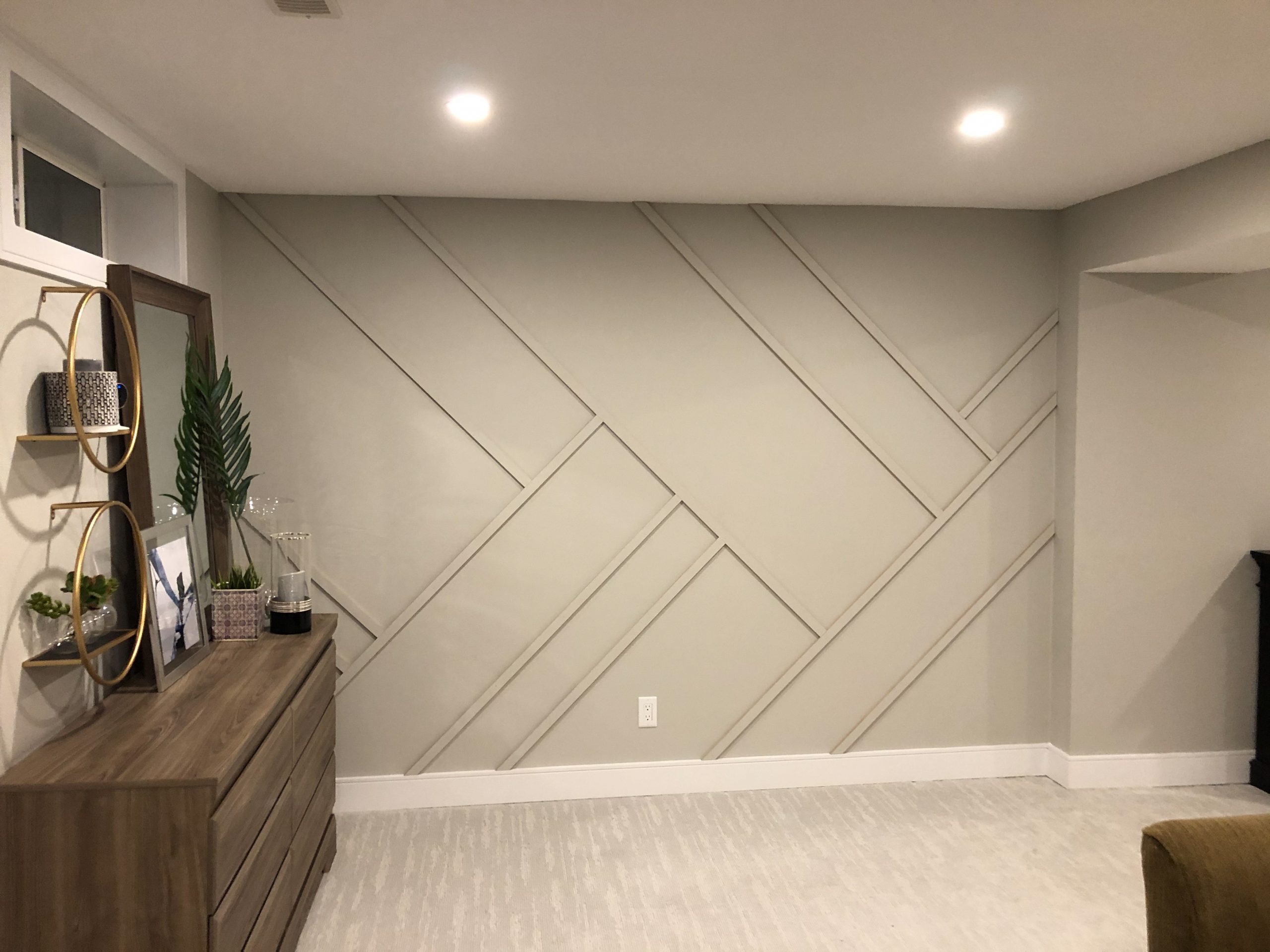 geometric feature wall